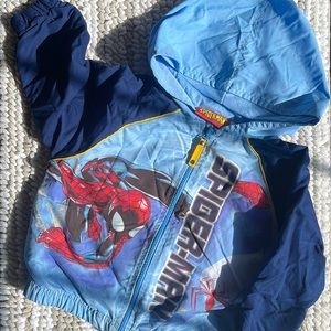 Y2K Marvel Comics Spider-Man Kids Zip Up Hoodie Jacket Toddler Size 24 Months 2T